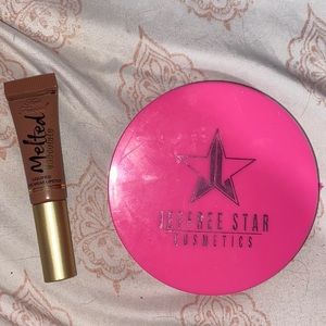 Jeffree Star Regina George Highlighter($30) Too Faced Melted Lipstick($18)